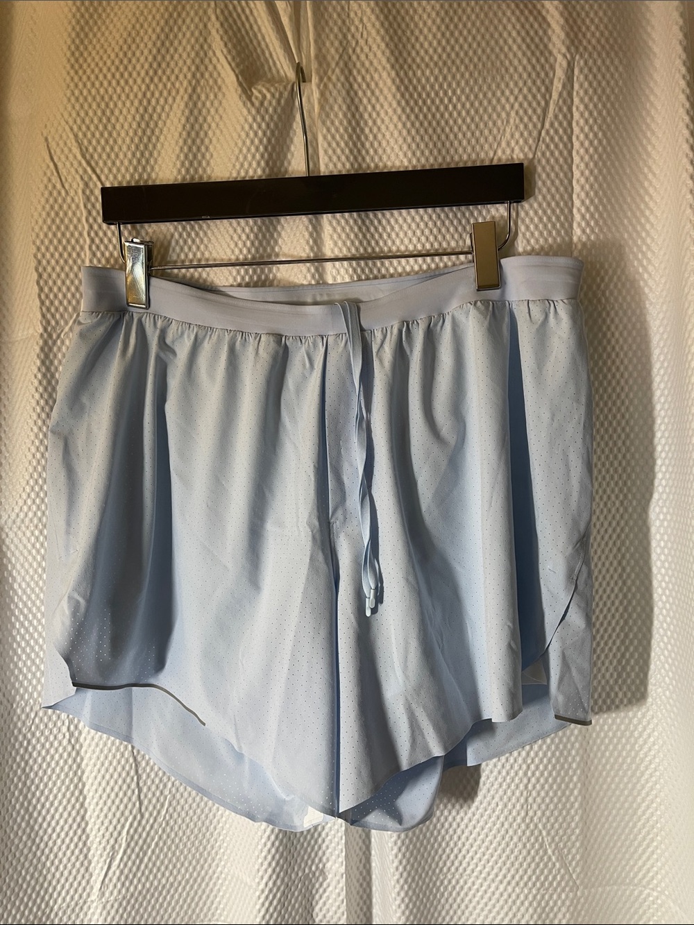 lululemon athletica Light Blue men's Athletic Shorts Drawstring Waist size xxl